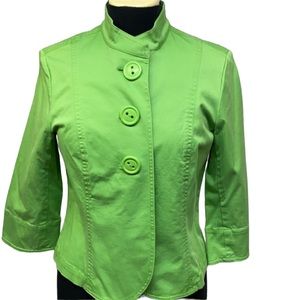 Bright Apple Green Cotton Jacket